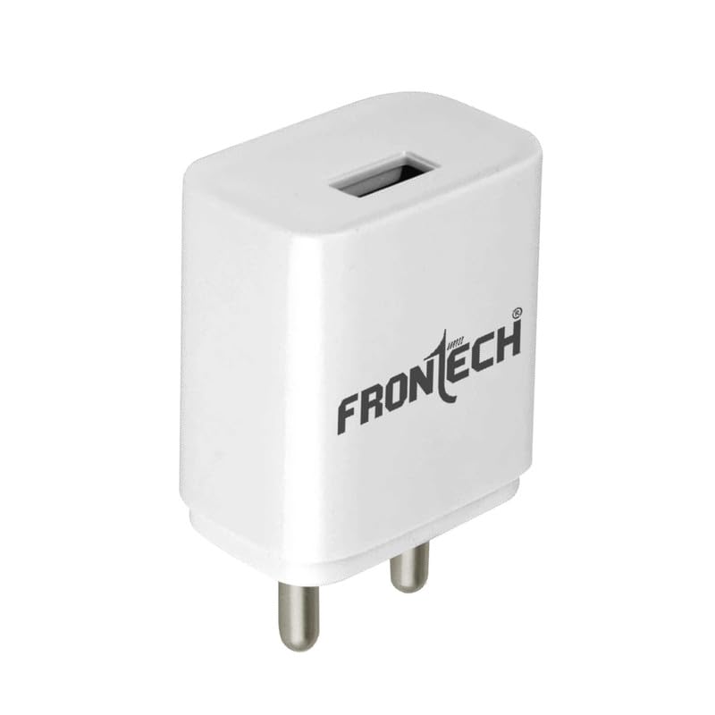 Frontech 12W/2.4A Single USB Port Mobile Charger | Ultra Fast Charging, Quick Charge 3.0,(0951W, White)