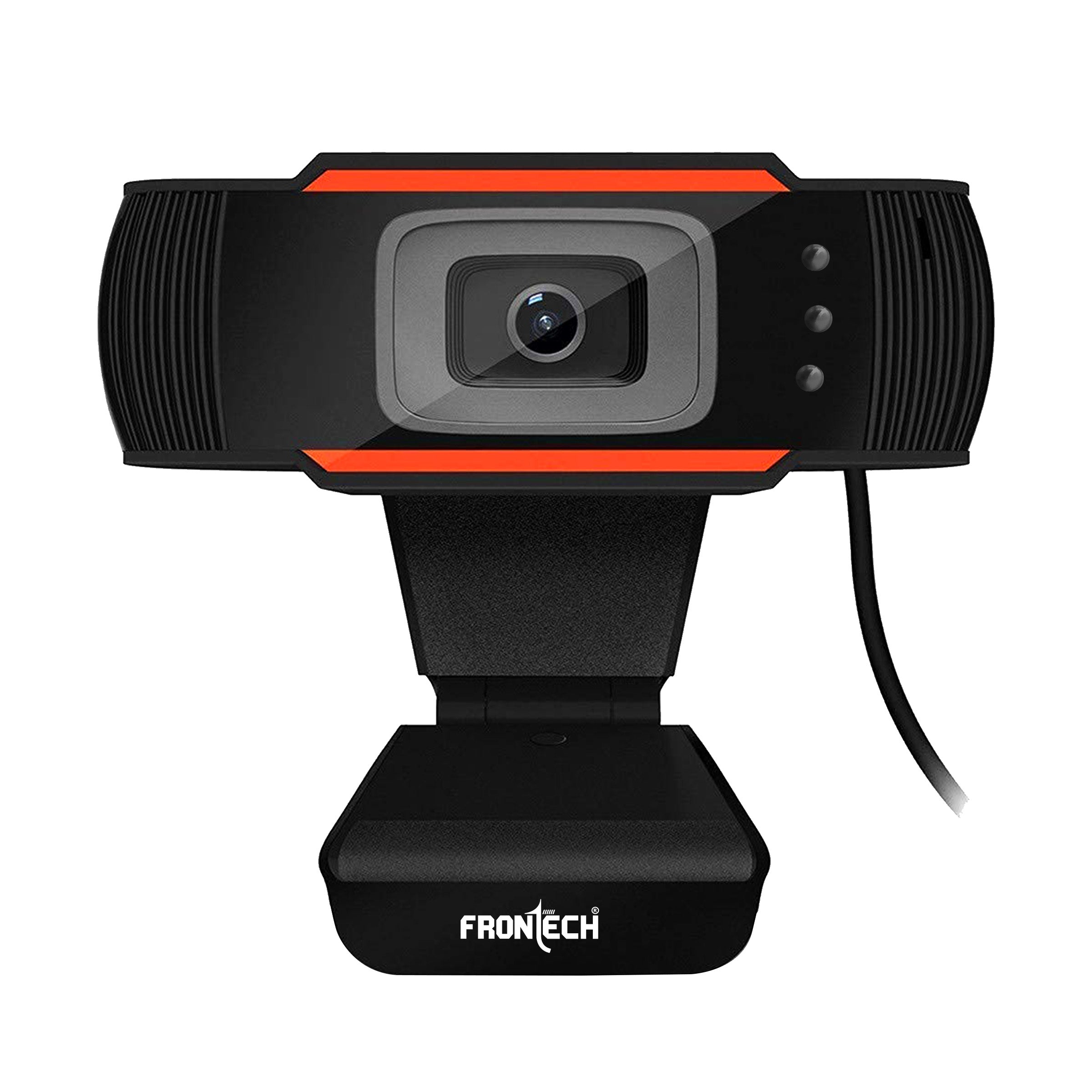 Frontech HD 720p Webcam, Driverless DSP Chip, 4X Digital Zoom - Crystal Clear Video Calls CMOS Sensor (2255)