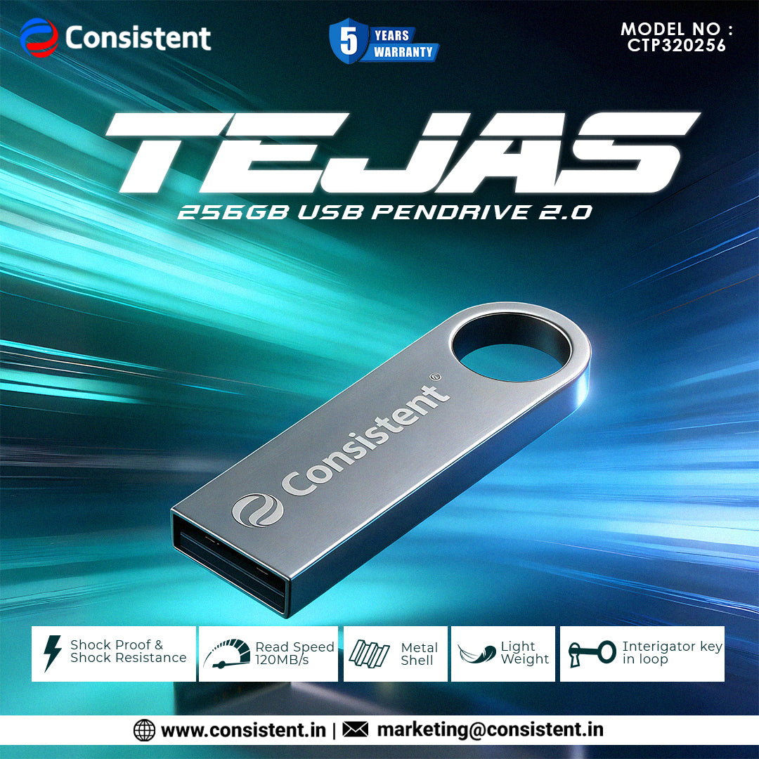 CONSISTENT 3.2 TEJAS USB PEN DRIVE 256GB (CTP532256)