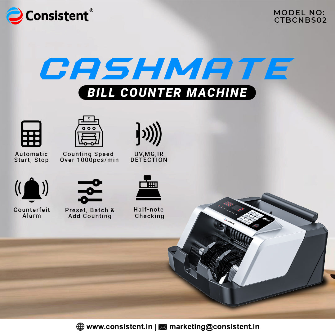 CONSISTENT CASHMATE CURRENCY COUNTING MACHINE (CTBCNBS02)