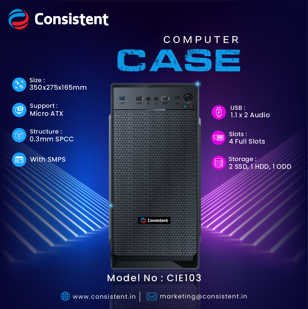 Consistent Computer Cabinet with Power Supply 103