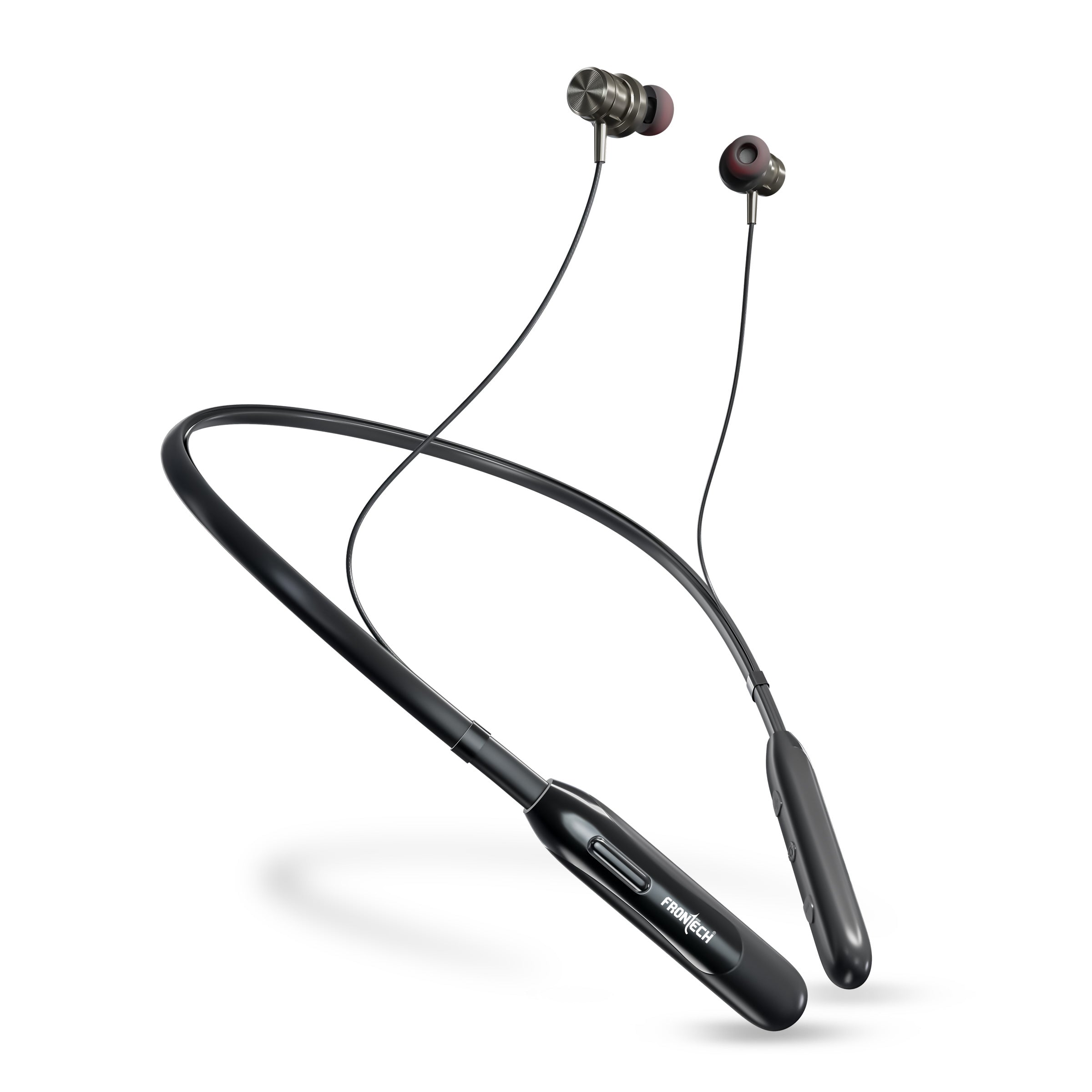 Frontech Wireless Neckband | 25H Playback | Bluetooth 5.1 | 10m Range | Magnetic Earbuds | 1Hr Fast Type-C Charging (EF-0076)