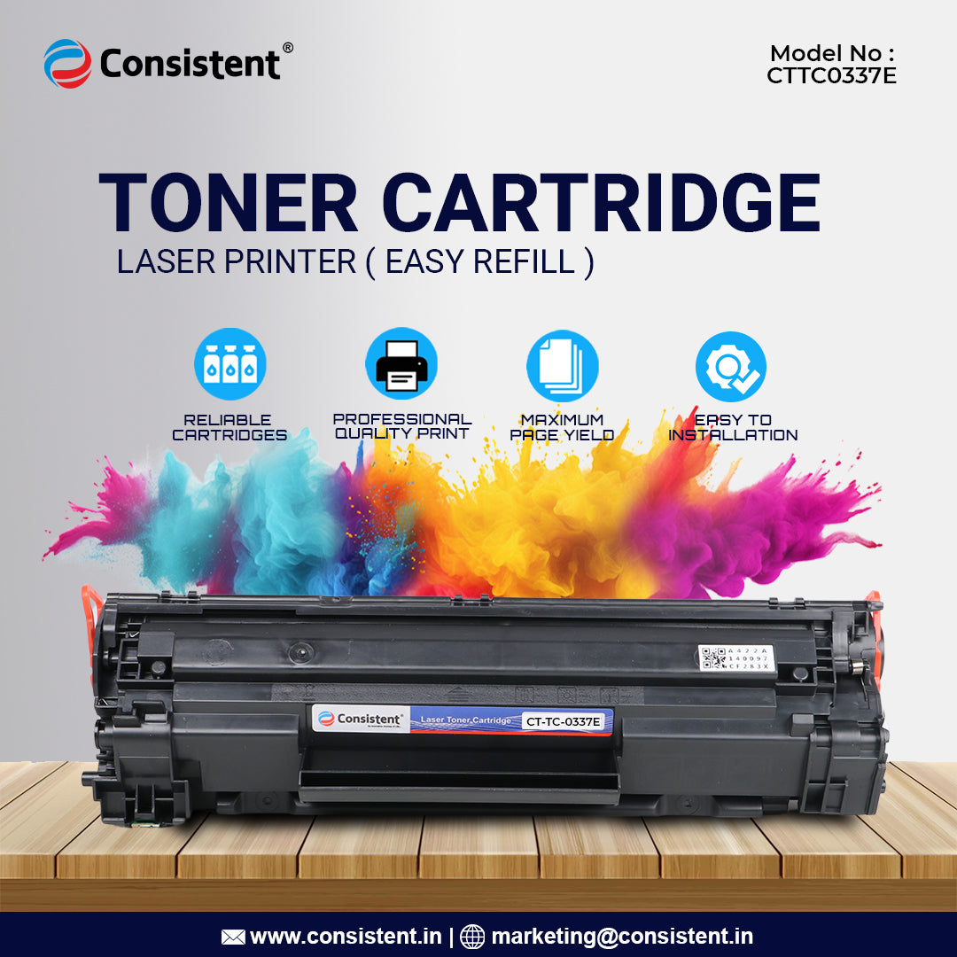 Laser Toner Cartridge(CTTC0337E) and use, Compatible for Wide Usage, Eco Friendly 1600 Page Yield for use in Hp Laser Jet pro M202dw/M202n/M225dn/M127fn/Canon Mf211/Mf212w/Mf215