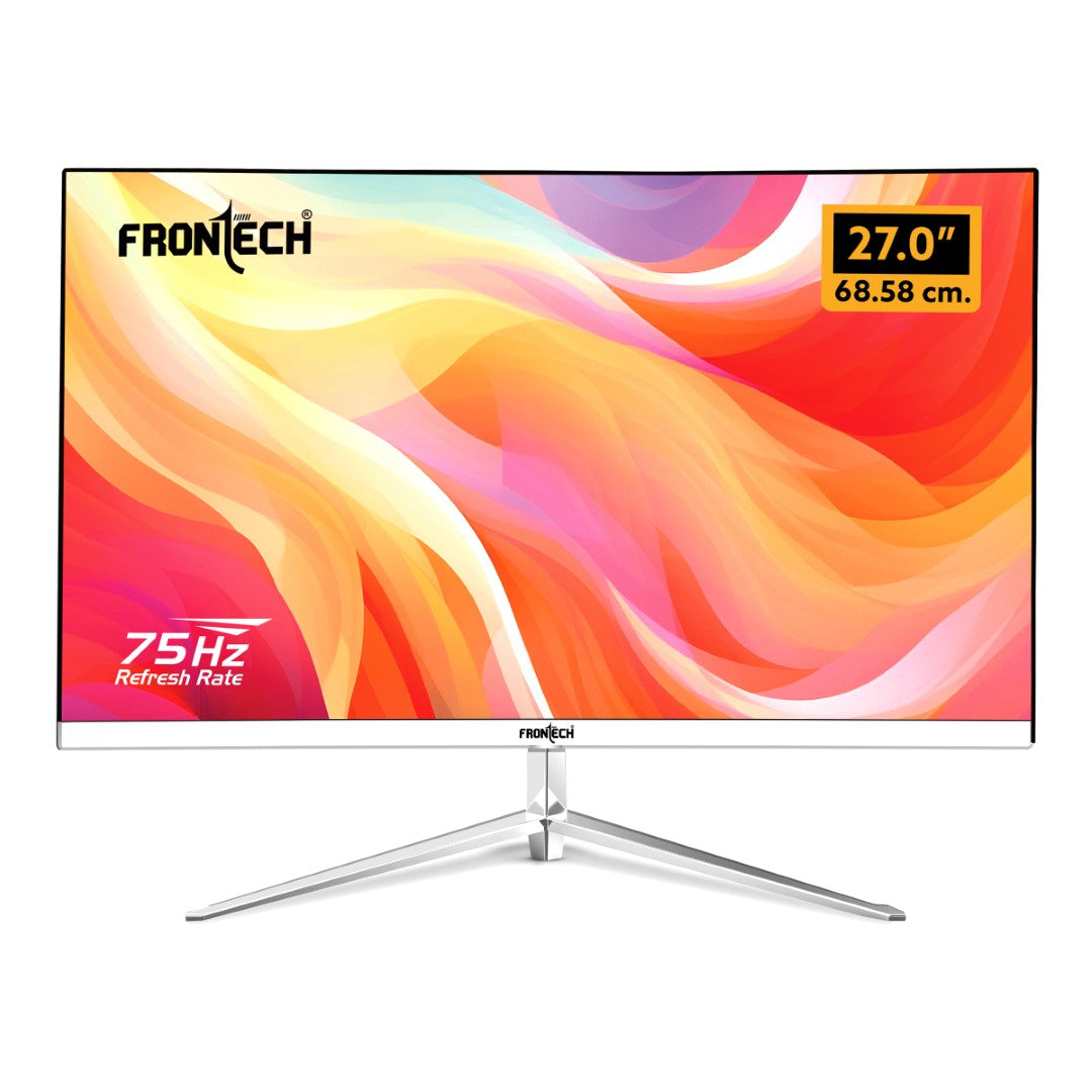 Frontech 27 inch LED Monitor | 100Hz | 1920x1080 | Wall Mountable | HDMI & VGA | 8ms Response Time | Built-in Speakers | Ultima Series | 3 Years Warranty