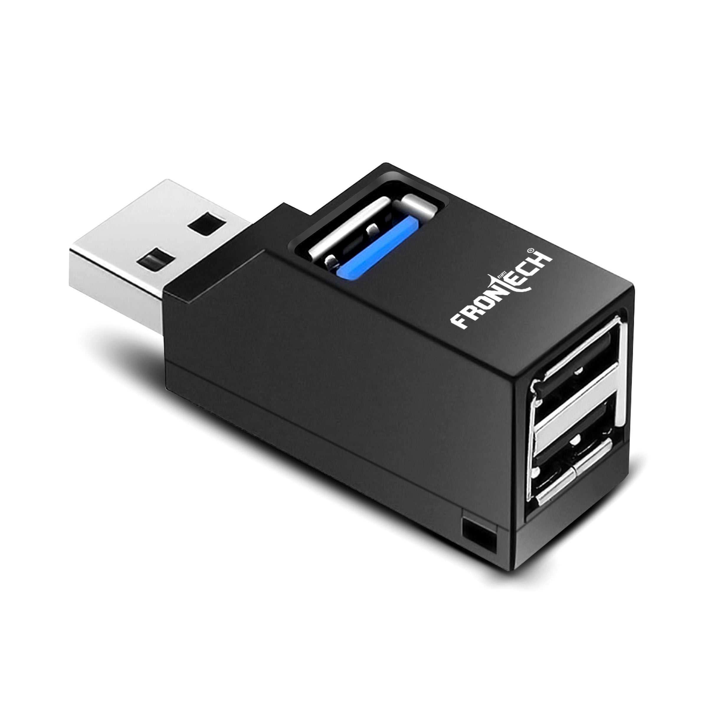 Frontech USB Hub: High-Speed USB 3.0 & 2.0 | Expand Your Ports | Blazing Fast Data Transfer & Compact Design