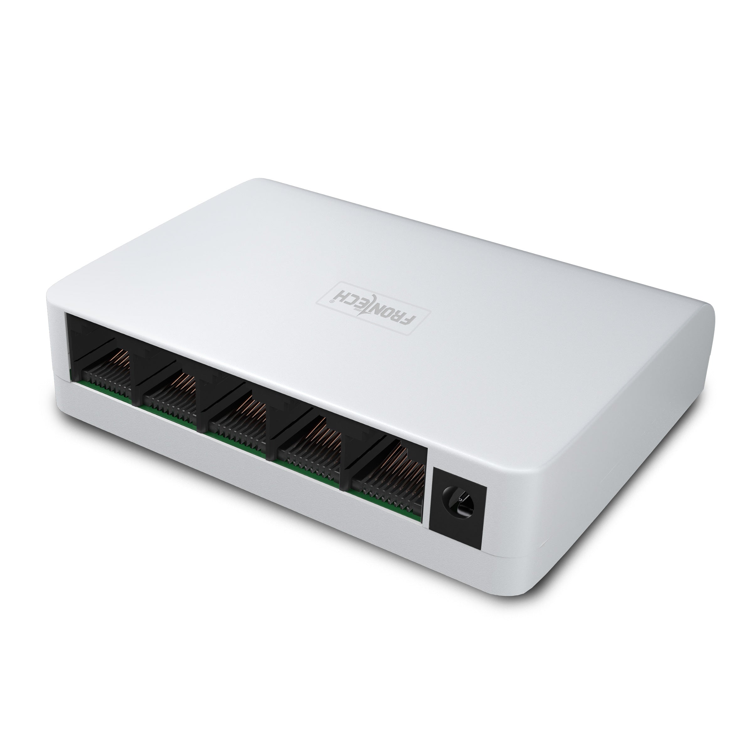Frontech 5 Port Ethernet Switch | Plug & Play | 10/100 Mbps | 1Gbps Bandwidth | Upto 100m Transmission | Wall Mount | Compact Design | For Router, PC, Printer, IP Camera (NC-0049)