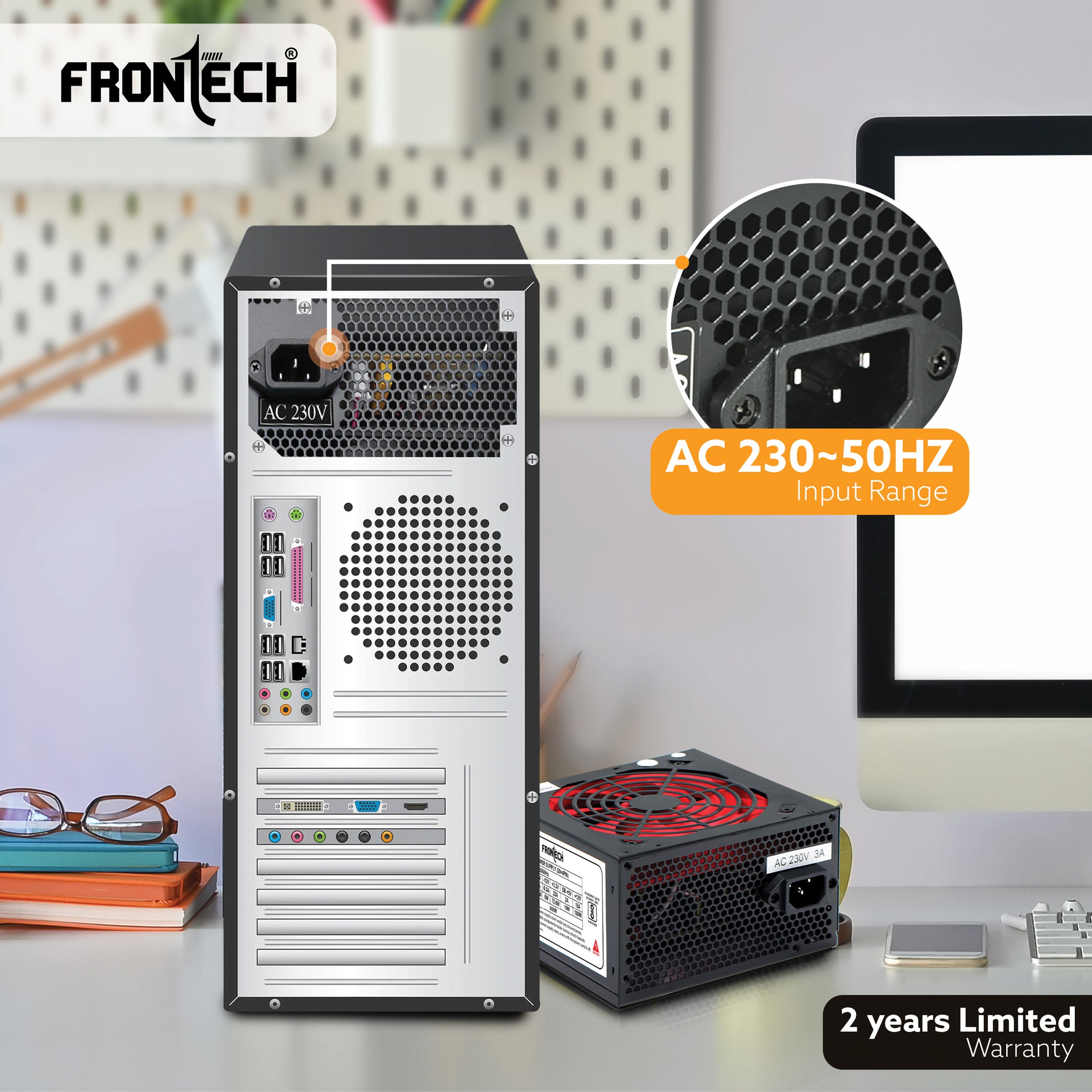 Frontech 800 Watts SMPS Power Supply Unit (PS-0006)