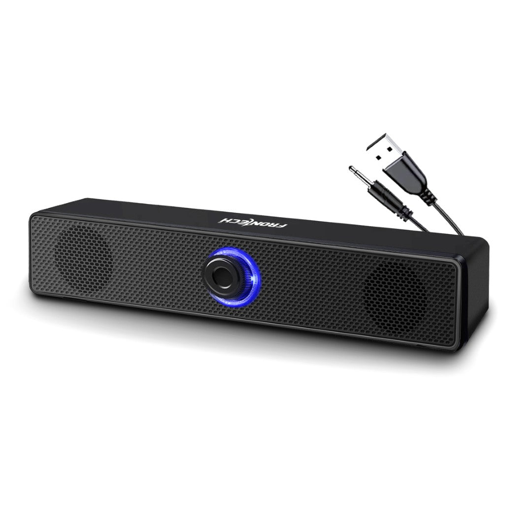 Frontech 1.0 USB Speakers with RGB Lights | 10W Power | AUX/USB (SPK-0008)