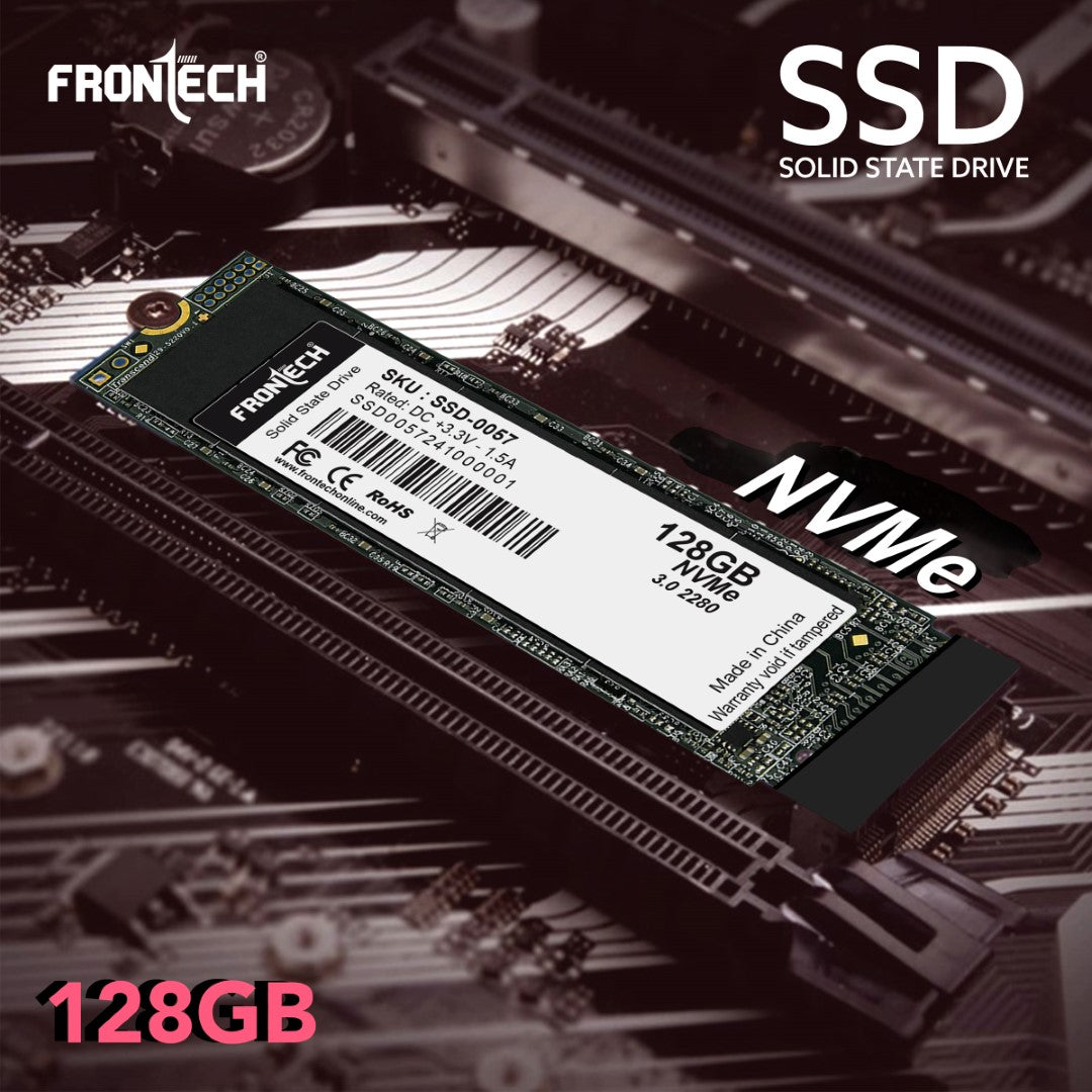 Frontech 128GB M.2 NVMe Internal SSD – 10x Faster, Ultra-Fast Startup, Low Energy Consumption, High Reliability (SSD-0057)