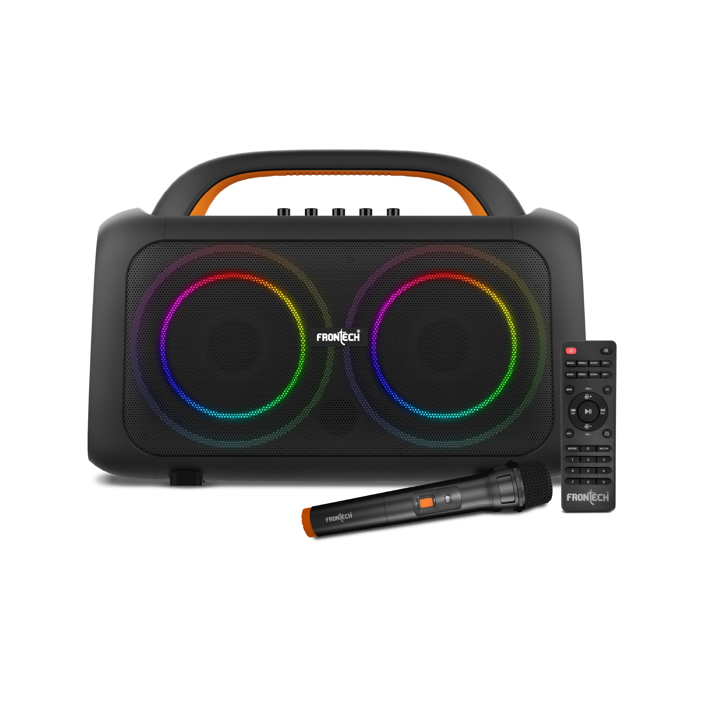 Frontech ECHO BOOM-242 Bluetooth Speaker | 70W | RGB Lighting | BT/FM/USB/TF/MIC | TWS | 1 Year Warranty (SW-0242)