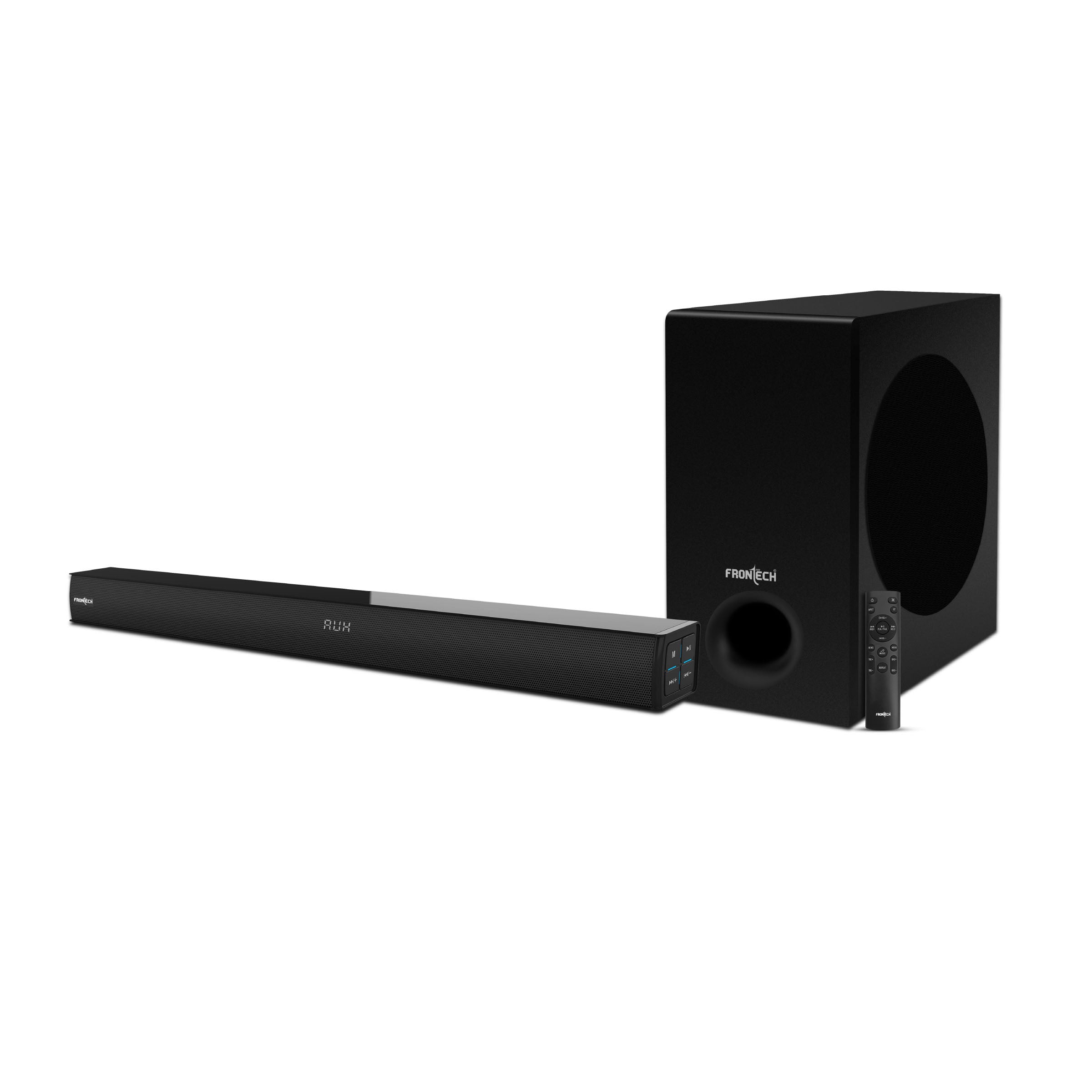 Frontech EchoMax-262 | 2.1 Channel Soundbar with Subwoofer | 265W Output | BT 5.3/HDMI/Optical/USB & AUX Connectivity (SW-0262)