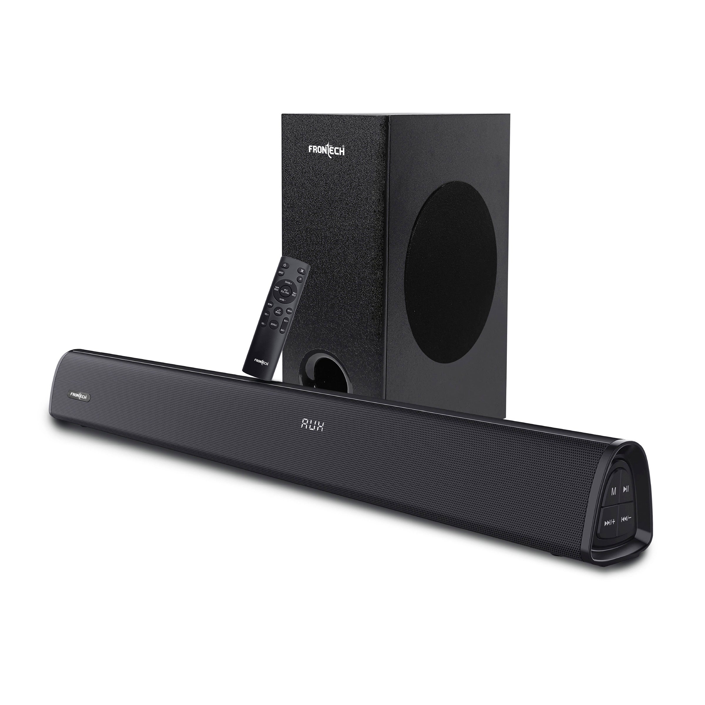 Frontech EchoMax-269 2.1 Channel Soundbar | Bluetooth 5.3 | Wireless Connectivity | 200W | Powerful Bass (SW-0269)