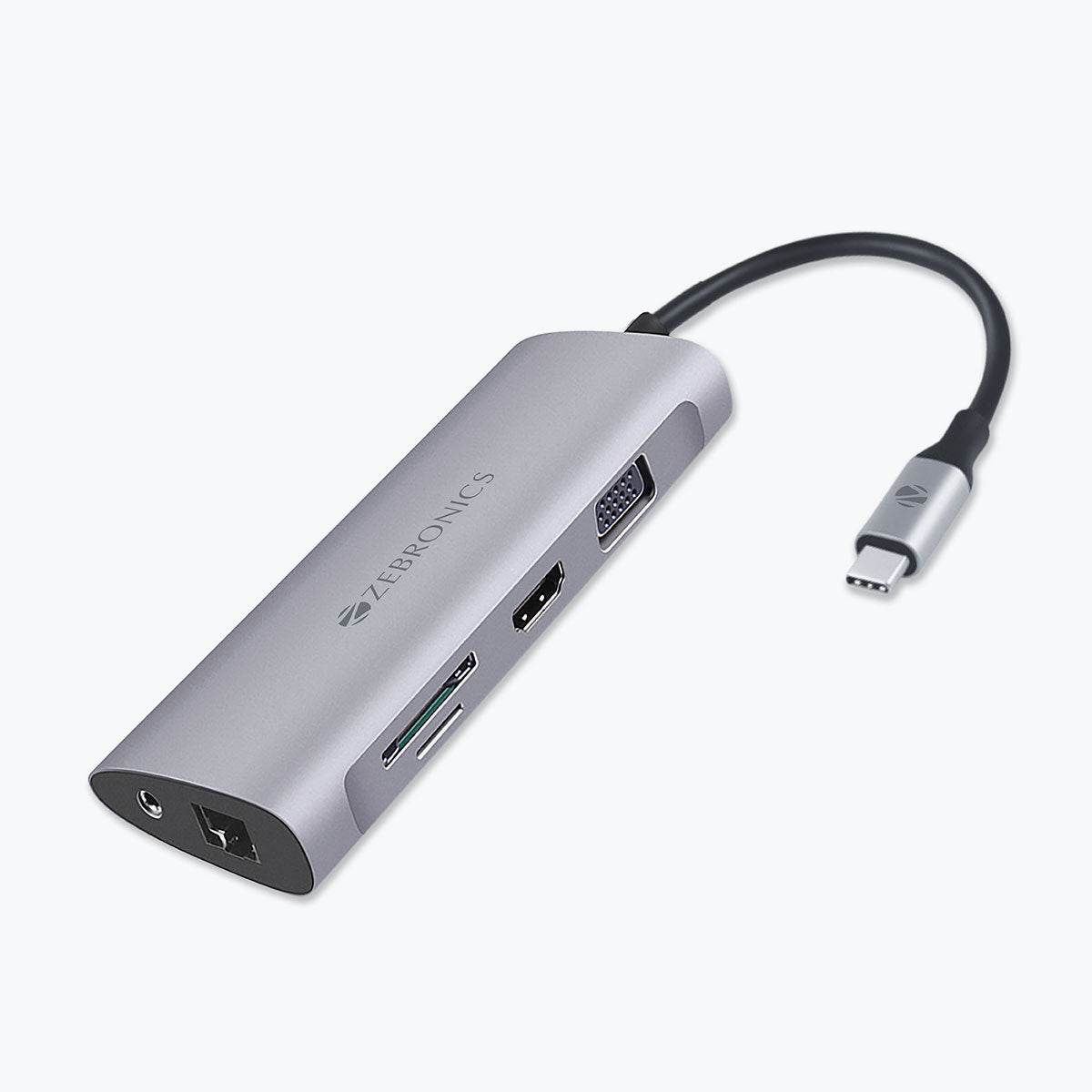 Zeb TA2000UCLVAP – 11 in 1 USB Type C Multiport Adapter with USB, HDMI, VGA, 3.5mm, RJ45, SD, Micro SD, Type C PD