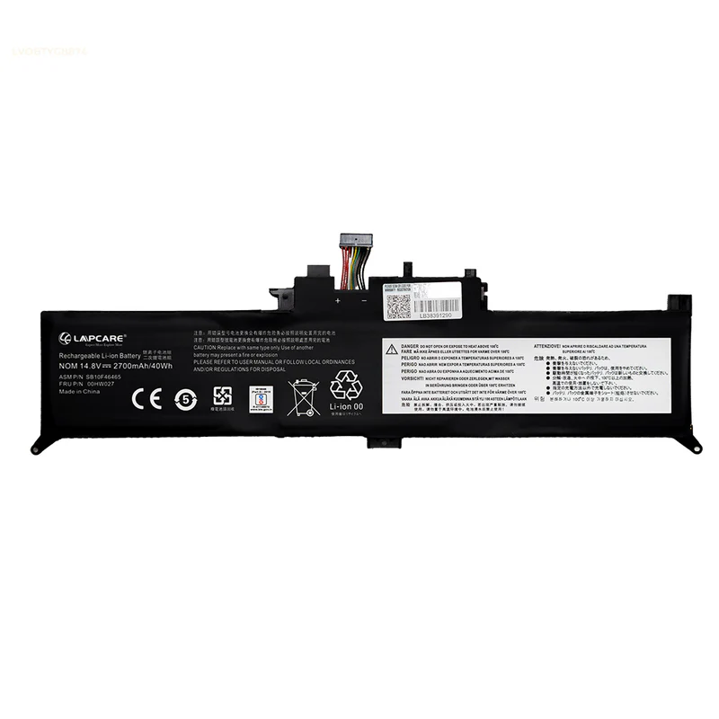 00HW026 Battery Compatible for Lenovo ThinkPad Yoga 260 Series Laptop 15.2V 44Wh 2950mAh