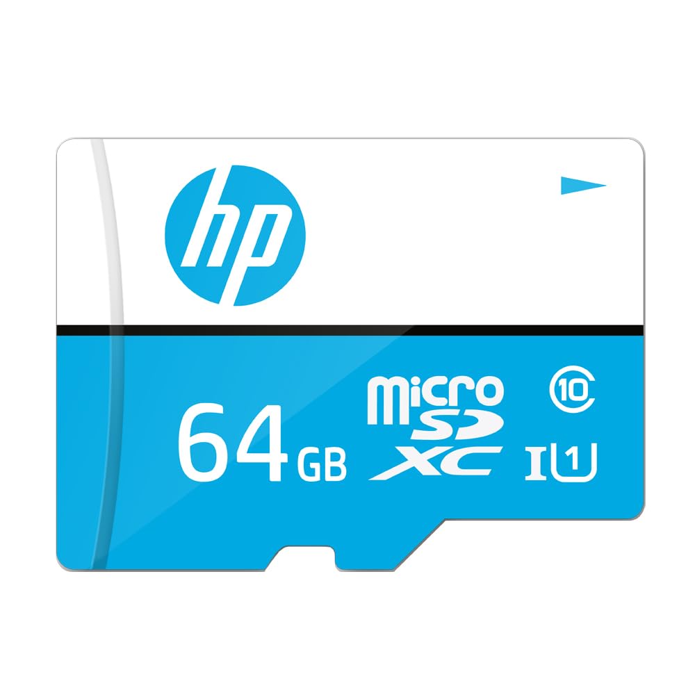 HP 64GB MicroSD Memory Card SDXC mx310 – Class 10, UHS-I, U1 (Up to 100MB/s Read, 10-Year Warranty)