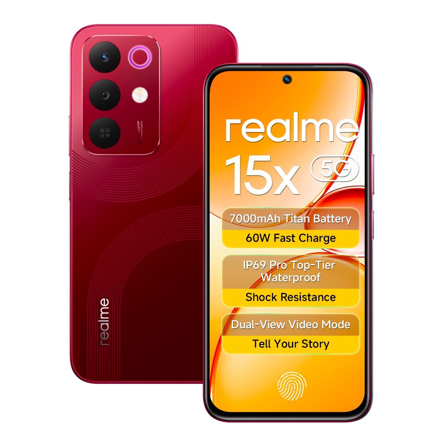 realme 15X 5G Smartphone 6GB RAM 128GB ROM
