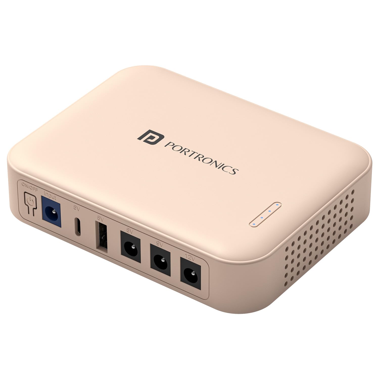 Portronics Kinectic 8K Mini UPS for WiFi Router Broadband Modem 12V Router UPS up to 2A, 5 Hours Playback, 2 x 4000mAh Battery, Type C/USB-A/DC Pin Output Ports, UPS Power Backup D