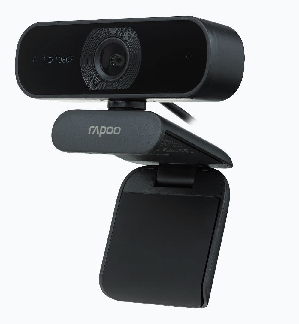 Rapoo C260 Full HD Web Camera | 1020p Full HD |95° Wide Angle Lens | Built-in Omni Directional Dual Noise Cancellation Microphone |Windows & iOS Support | 2 Yrs Warranty