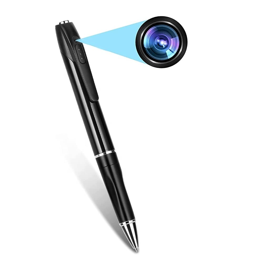TECHNOVIEW Spy 1080P Full HD Pen Camera – Hidden Pocket Security Body Camera with Video & Audio Recording (100 Minutes Battery + OTG Cable)