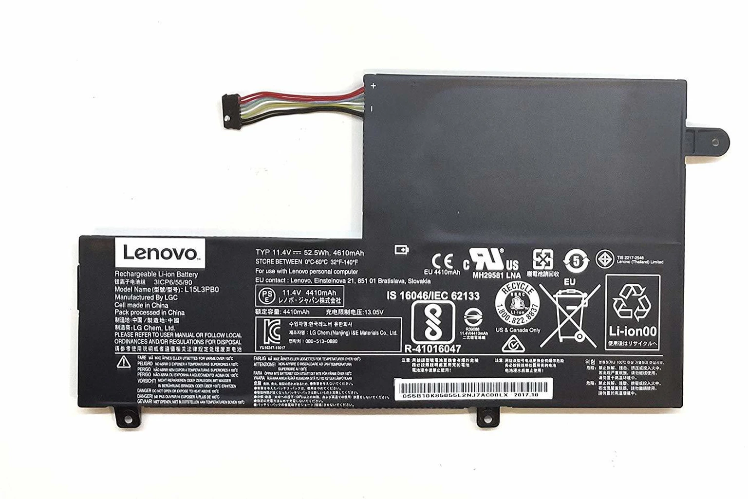Laptop Battery for Lenovo L15M3PB0 Battery for Yoga 520-14IKB, IdeaPad 320S-15IKB, IdeaPad 320S-15ISK Laptops.