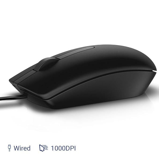 Dell Wired Mouse MS116-Black