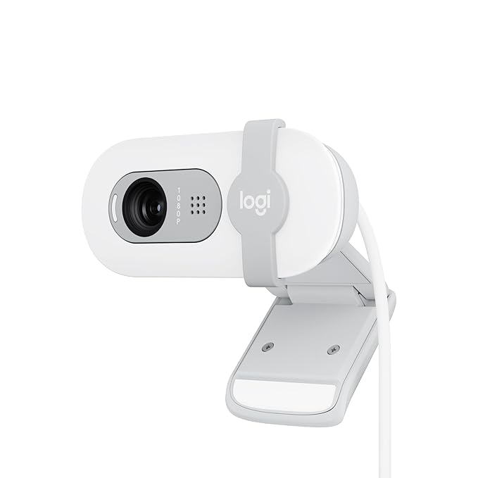 Logitech Brio 100 Full HD Webcam (Built-in Microphone, Privacy Shutter, USB-A)