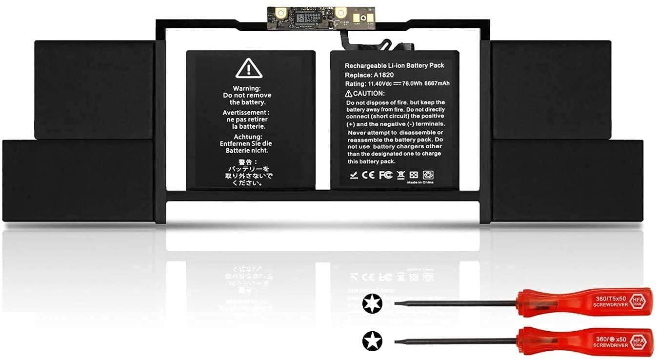 A1820 Laptop Battery for MacBook Pro 15 inch