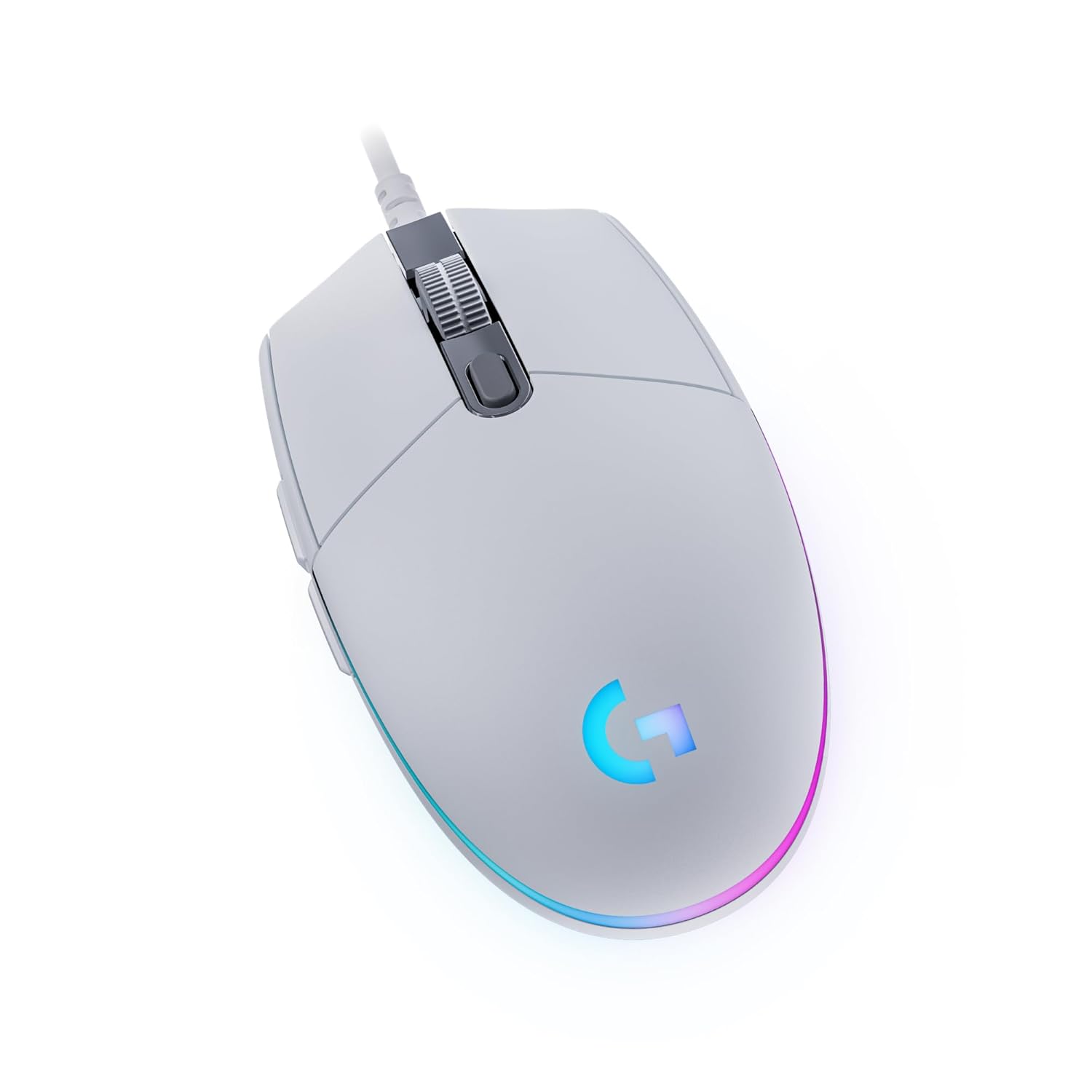 Logitech G203 Wired Gaming Mouse, 8,000 DPI, Rainbow Optical Effect LIGHTSYNC RGB, 6 Programmable Buttons, On-Board Memory, Screen Mapping, PC/Mac Computer and Laptop Compatible -