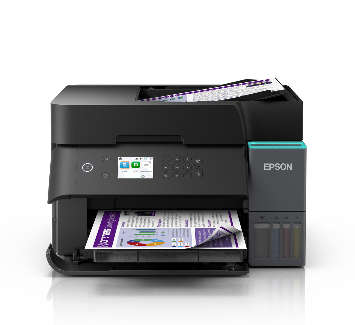 Epson EcoTank L6390 A4 Cost-Effective Wi-Fi Duplex All-in-One Ink Tank Printer with Duplex Scan, FAX & LCD Touch Screen,BLACK