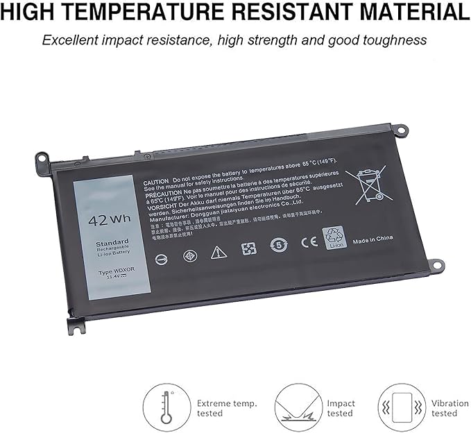 WDX0R Laptop Battery for dell Inspiron 15 7579 7569 5578 5565 5567 5568 5570 5775 5579 7560 7570 13 5378 5368 7375 7368 7378 17 5765 5767 5770 Series P69G001 P58F P58F001 P75F P66F