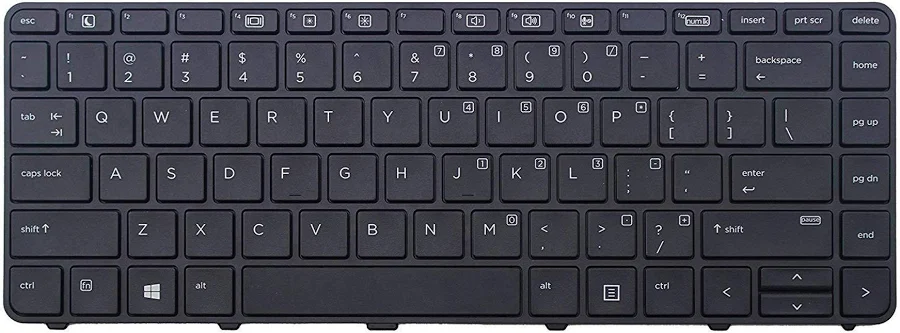 Replacement Laptop Keyboard Compatible with HP ProBook 430 G3 / 440 G3 / 446 G3 Series