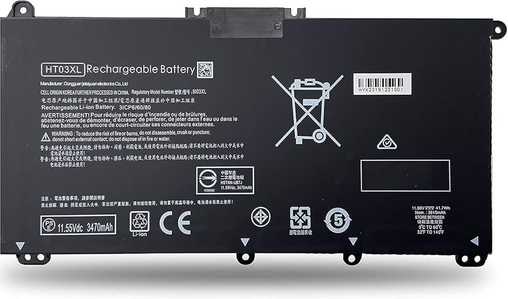 HT03XL Battery for HP L11119-855 7265NGW Pavilion 15-DB Series14M-DH0003DX 14M-DH1003DX 15T-CS200 15-DY0013DX 15-DY1023DX 15-DY1751MS 15-CS3073CL