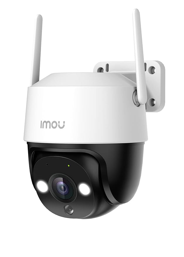 Imou 5MP 1620p CCTV Wi-Fi Pan&Tilt Security Camera, Smart Color Night Vision 30M, Two-Way Talk, Human Detection, Alarm Notification, Works with Alexa, IP66 Waterproof, Supports SD