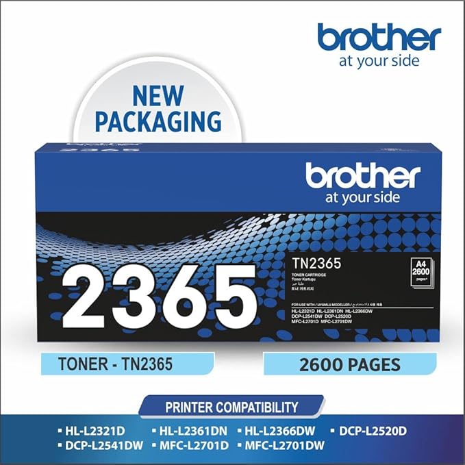 - Brother TN 2365 Black Toner Cartridge
