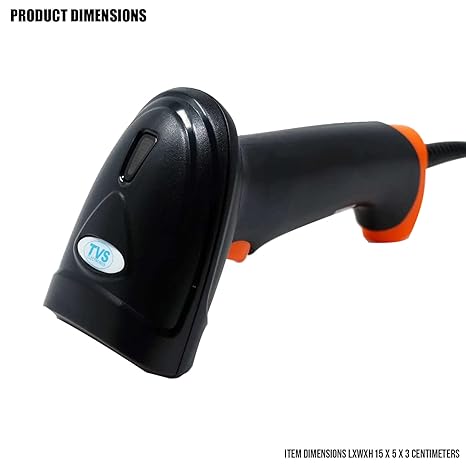 TVS Electronics BS-L100 Plus Barcode Scanner 1D High-Speed Scan Handheld Reader for Mobile Payment Retail Store