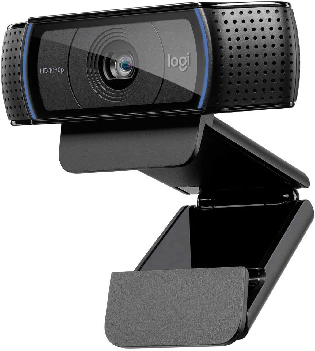 Logitech C920 HD Pro Webcam - 1080p, Optical, Full HD Streaming Camera for Widescreen Video Calling and Recording, Dual Microphones, Autofocus, Compatible with PC - Desktop Compute