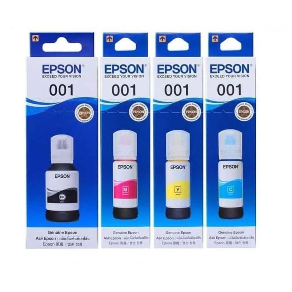 Epson 001 Ink Bottle (Black, Cyan, Magenta, Yellow)